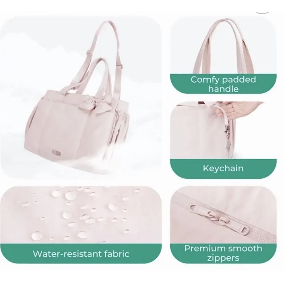 BAGSMART PufferCrossbody Laptop Bag for 15.6